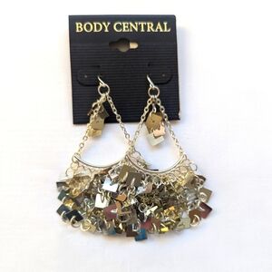 Body Central Gold Toned Dangle Earrings